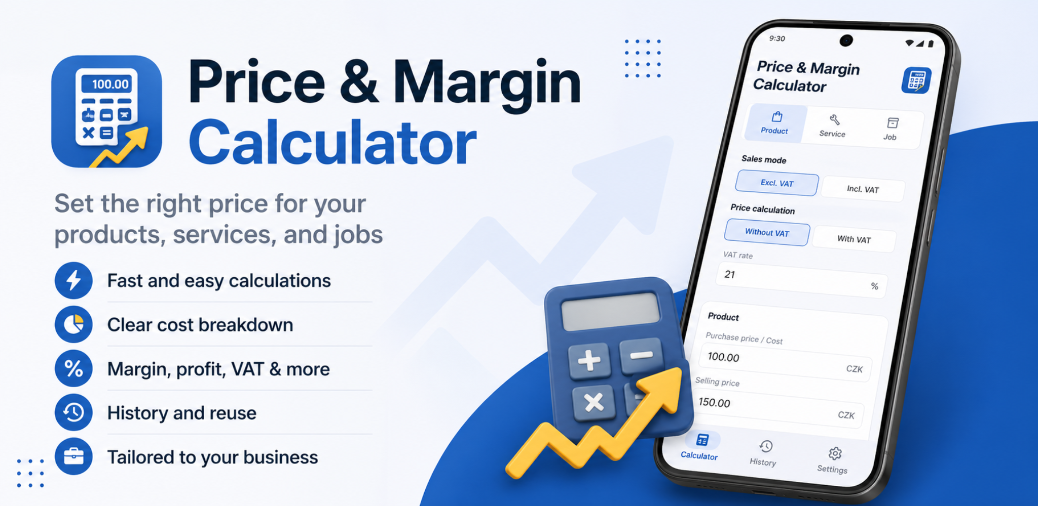 Price and Margin Calculator - app feature graphic